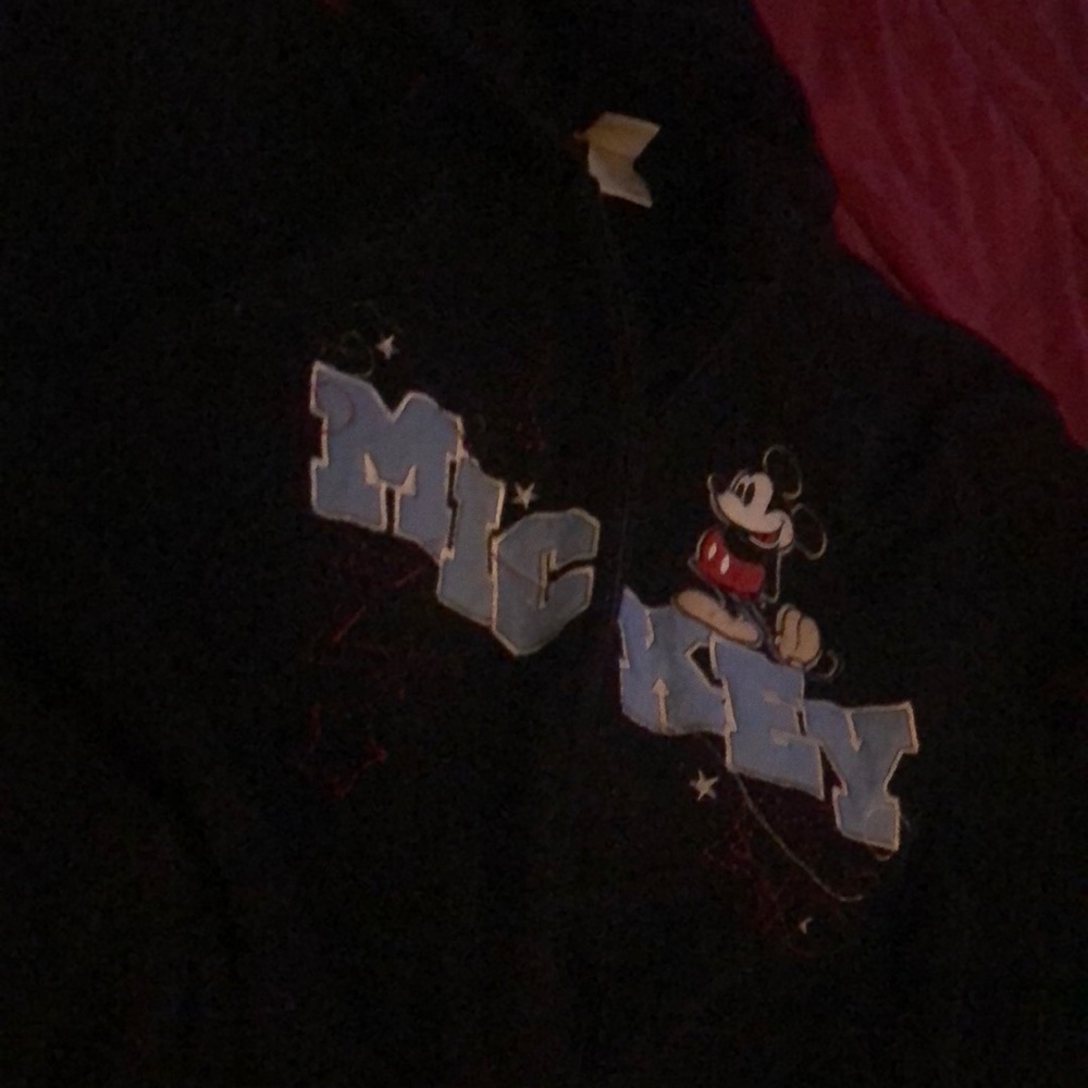 A 3x Disney black vintage zipp up sweat jacket no rip and good condition